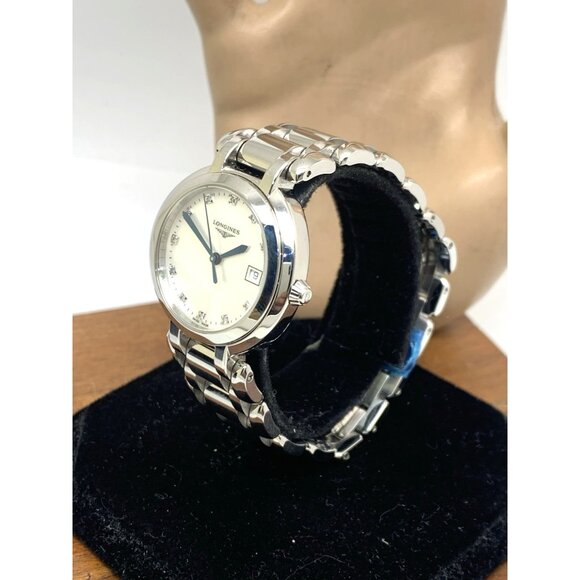 Longines Women's Watch L81124876 Prima Luna Swiss Quartz Mother of Pearl Diamond - Picture 2 of 15